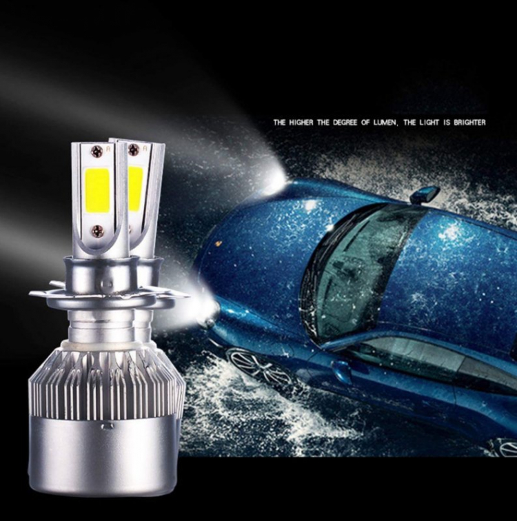 Bóng đèn led pha ô tô xe máy thế hệ mới Model C6 siêu sáng