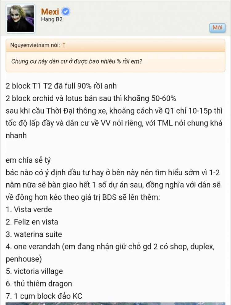 Cập nhật hạ tầng và dự án khu TML