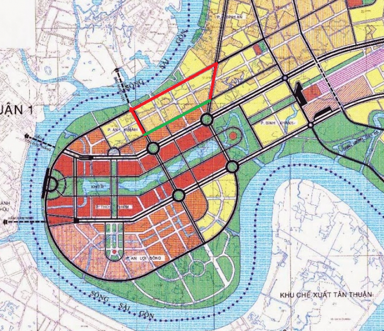 Ranh quy hoạch Thủ Thiêm ở đâu ?