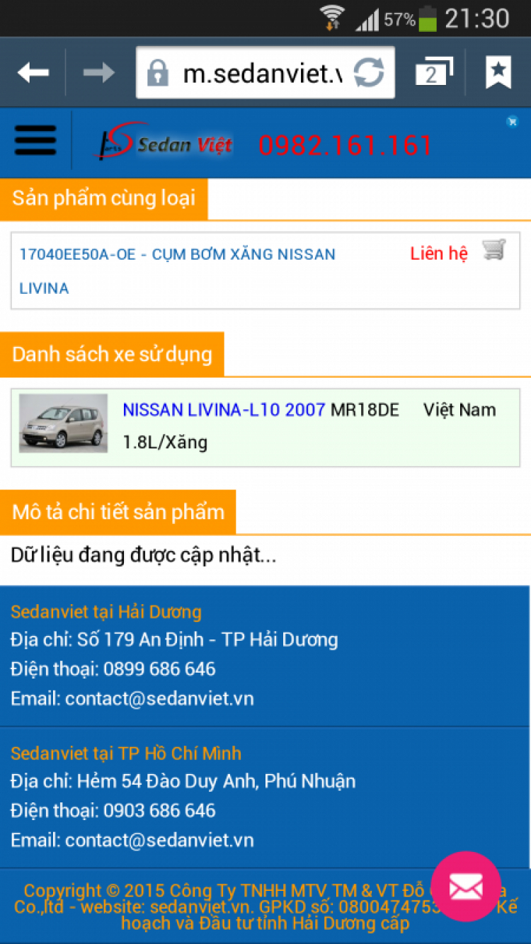 Lỗi không ăn ga của Grand Livina. Lỗi không ăn ga của Grand Livina.