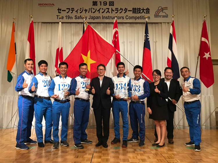 Honda Việt Nam giành chiến thắng tại Cuộc thi Hướng dẫn viên Đào tạo Lái xe an toàn Quốc tế