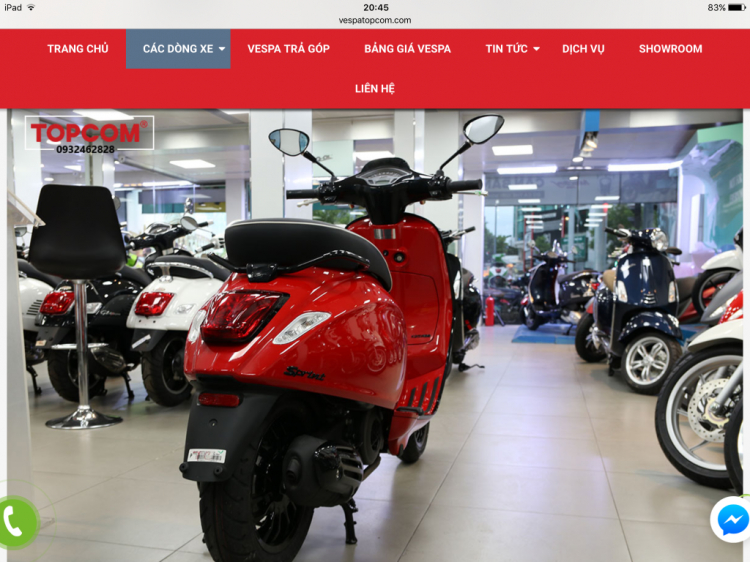 Hỏi dìa xe vespa?