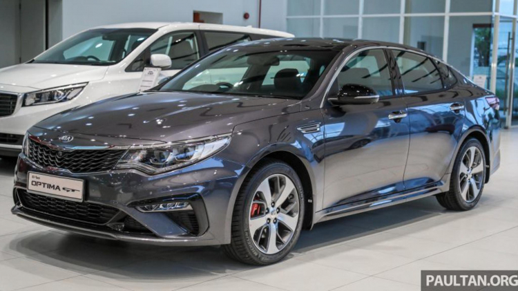 Kia Optima GT 2019 đã ra mắt tại Malaysia; giá từ 952 triệu đồng