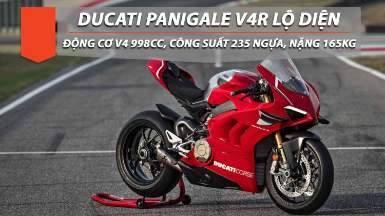 Ducati Panigale V4R ra mắt, công suất 234 ngựa, vòng tua cực đại 16,500 rpm