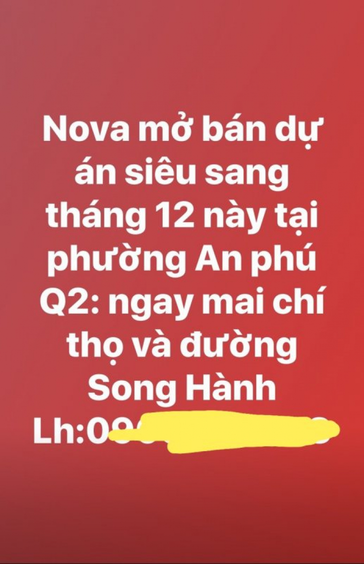 Dự Án Mới Lại Khu Đông