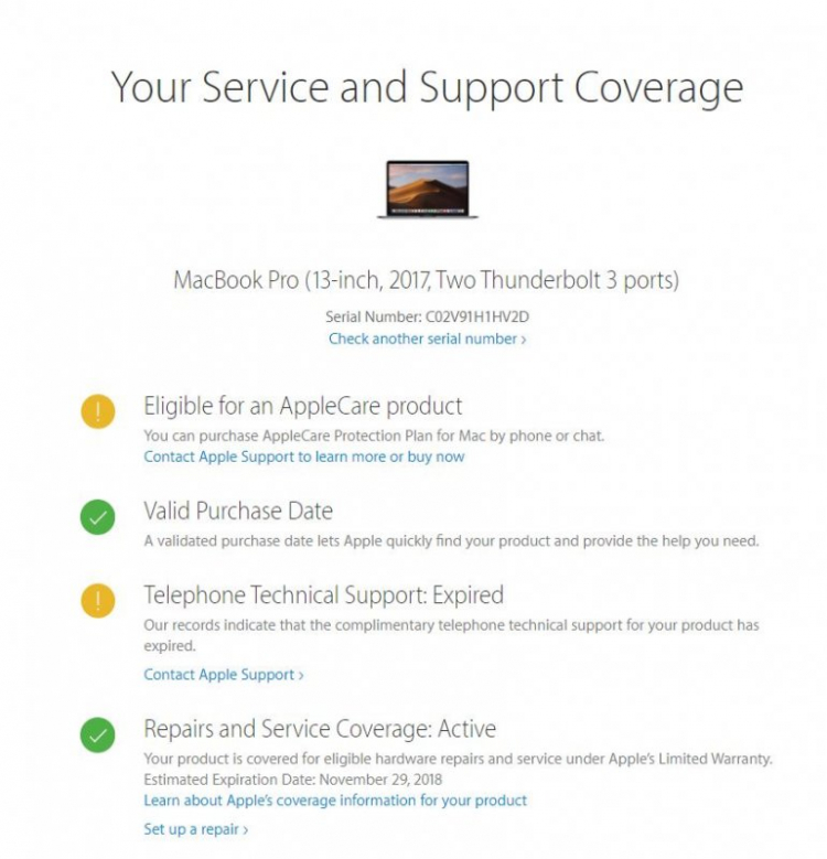 Macbook pro 13 2017