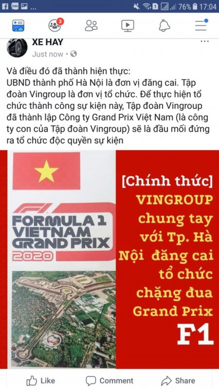 Đua F1 ở Hà Nội