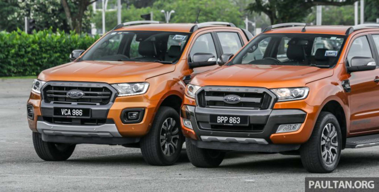 So sánh sự khác biệt giữa 02 phiên bản Ford Ranger Wildtrak 4x4 AT mới và cũ