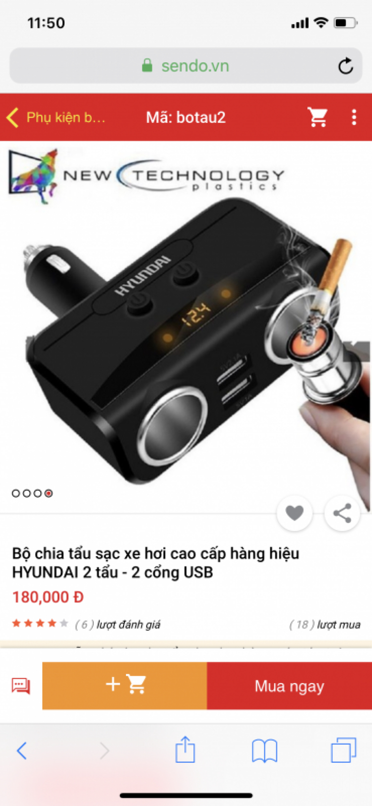 Sạc ô tô, mua loại gì mấy anh?