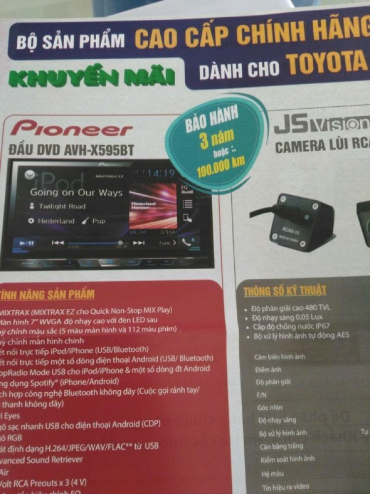 Đầu màn hình DVD ô tô hãng Pioneer, Kenwood, JVC, Sony... Âm thanh - hình ảnh chất lượng cao