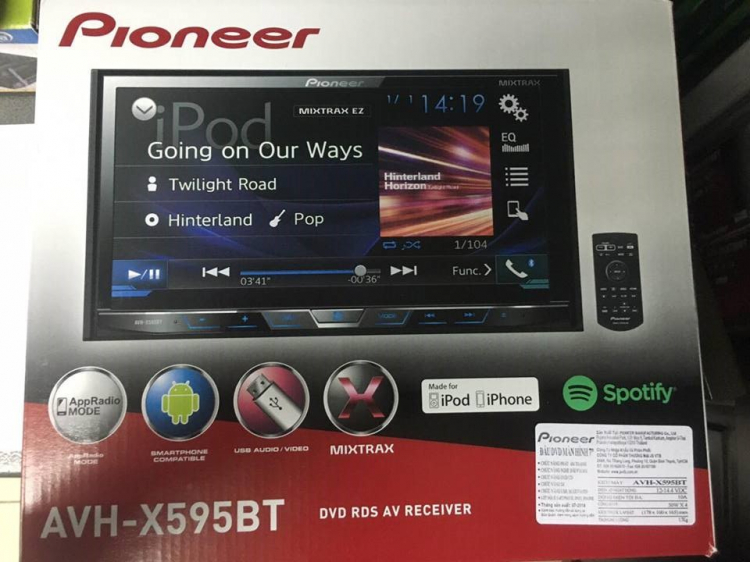 Đầu màn hình DVD ô tô hãng Pioneer, Kenwood, JVC, Sony... Âm thanh - hình ảnh chất lượng cao