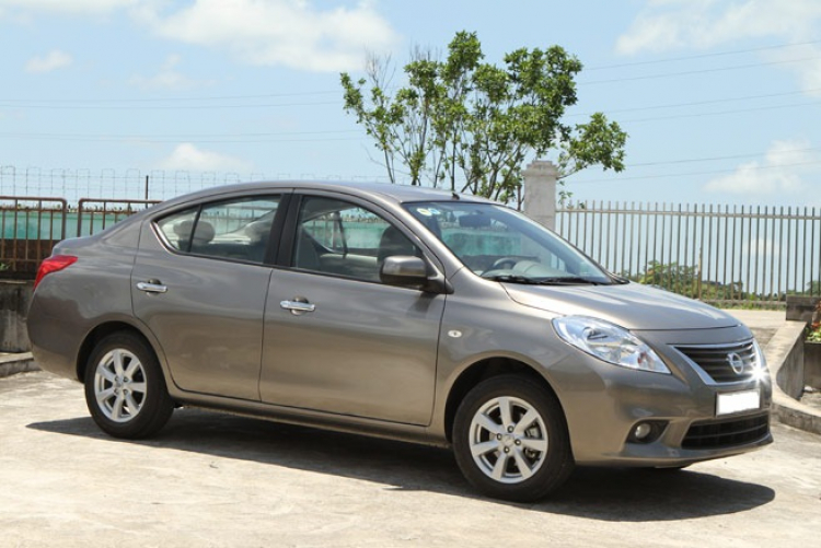 Cần giúp đỡ So sánh thực tế chevrolet aveo 2014, mitsubishi mirage 2014