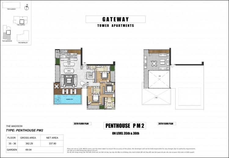 Penthouse Gateway Thaỏ Điền - có hồ bơi riêng