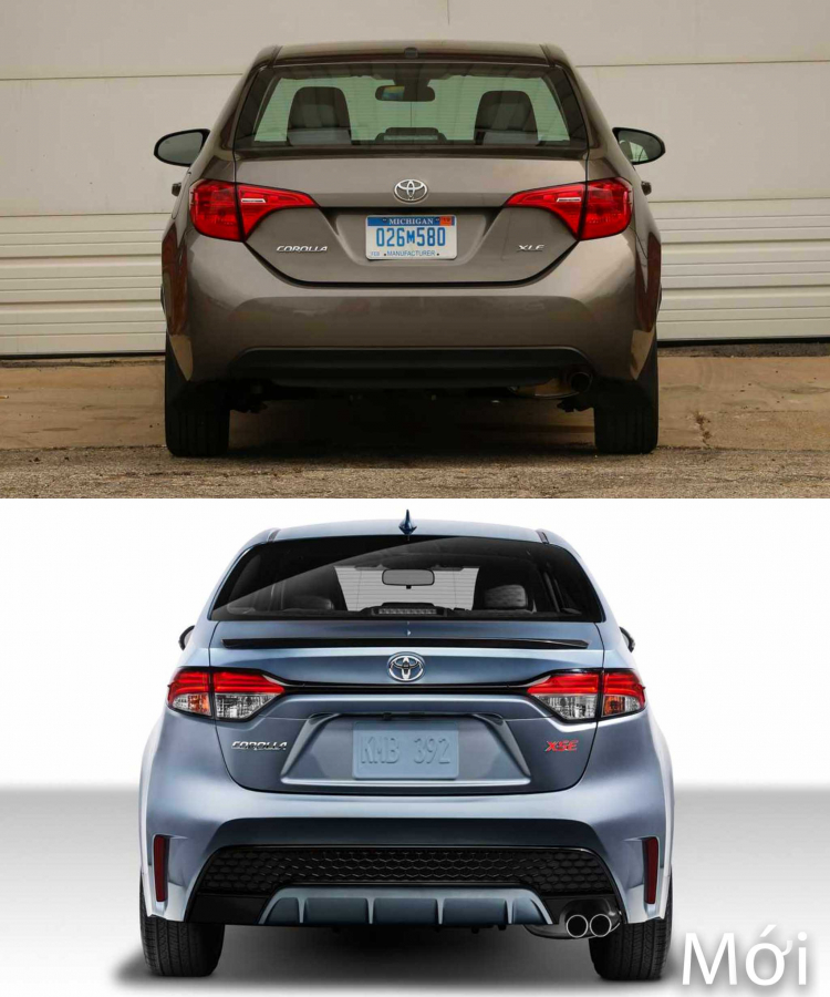 [THSS] Sự khác biệt về thiết kế giữa Toyota Corolla thế hệ mới và cũ