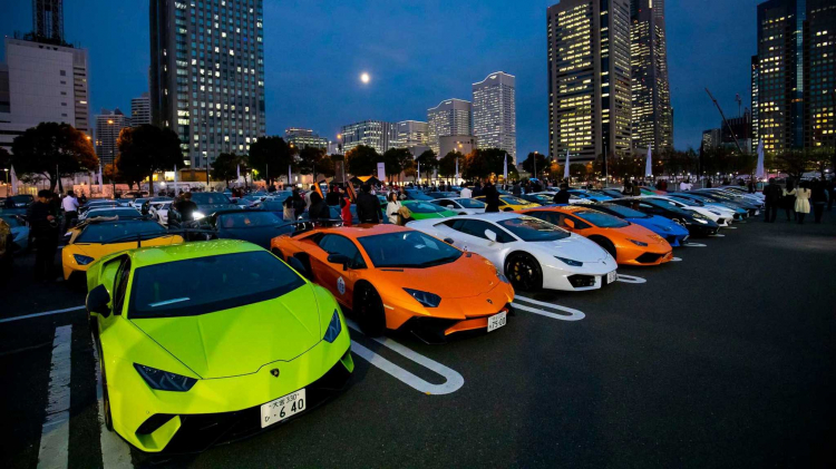 Sự kiện “Lamborghini Day Japan 2018” ra mắt Aventador SVJ tại Nhật Bản; quy tụ khoảng 200 xe tham dự