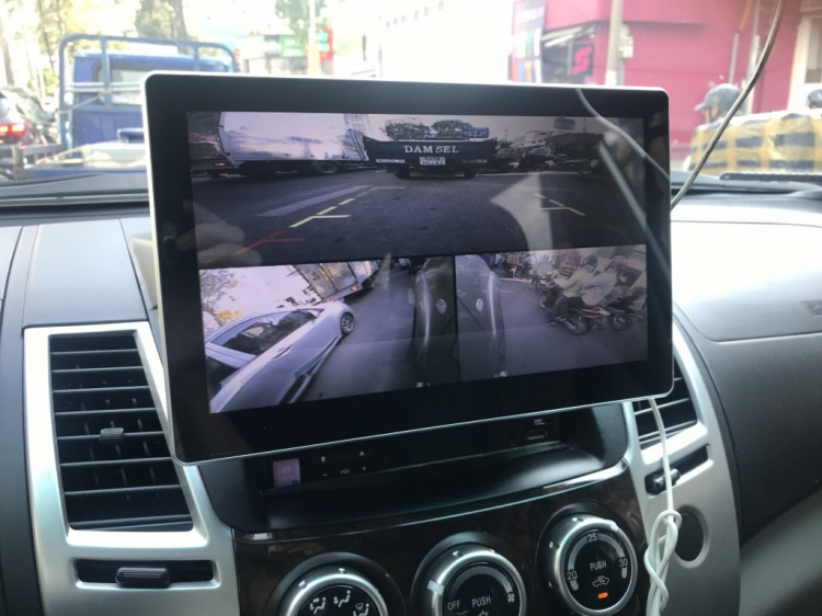 DIY - Khoe tí DVD Android 10" trên Pajero Sport DIY - Khoe tí DVD Android 10" trên Pajero Sport