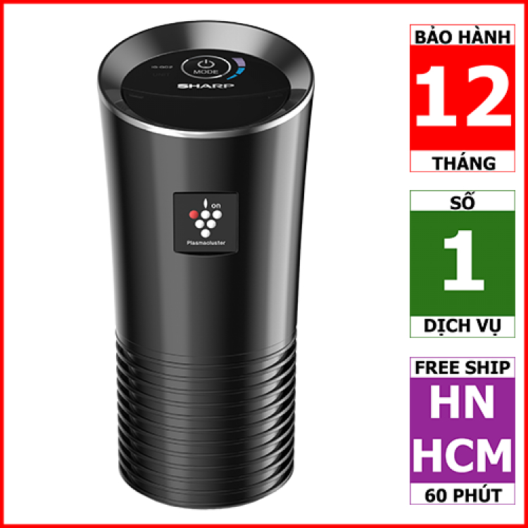 Máy lọc không khí trên xe hơi Sharp IG-GC2E (Hàng chính hãng, bảo hành 12 tháng toàn quốc)