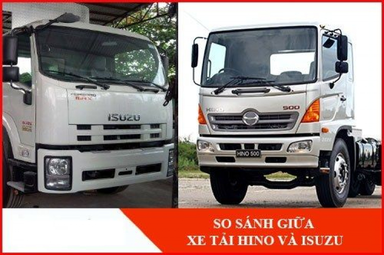 Chọn xe tải Isuzu hay Hino