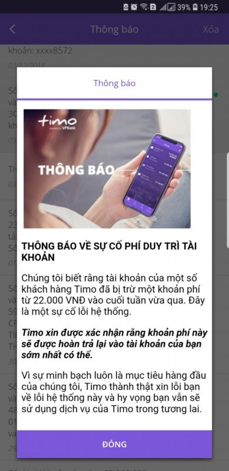 Timo có biến?