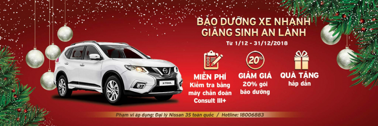 Nissan Việt Nam triển khai chương trình  "Bảo dưỡng xe nhanh - Giáng sinh an lành"