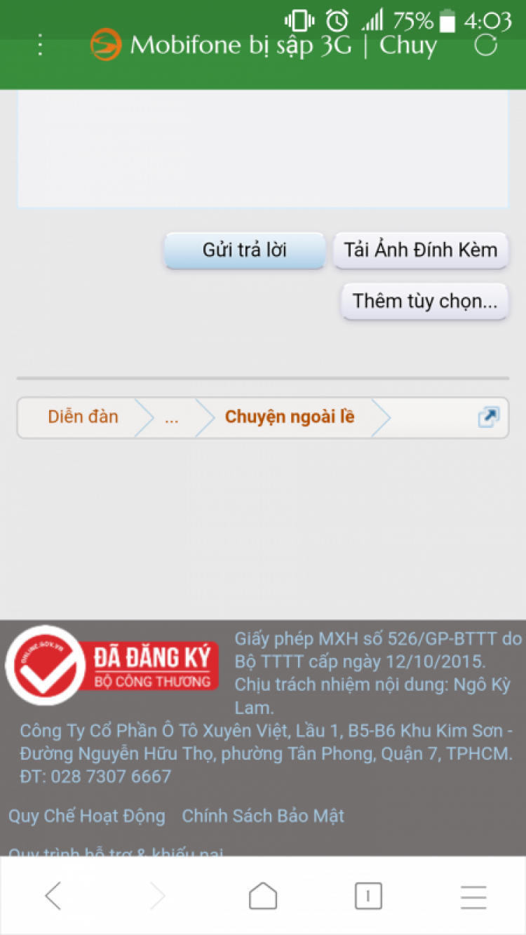 Mobifone bị sập 3G