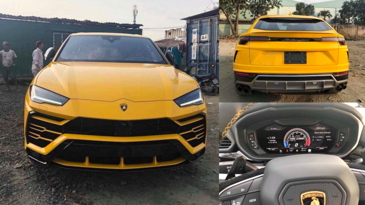 Thêm một chiếc siêu SUV Lamborghini Urus màu ''vàng rực'' về Việt Nam