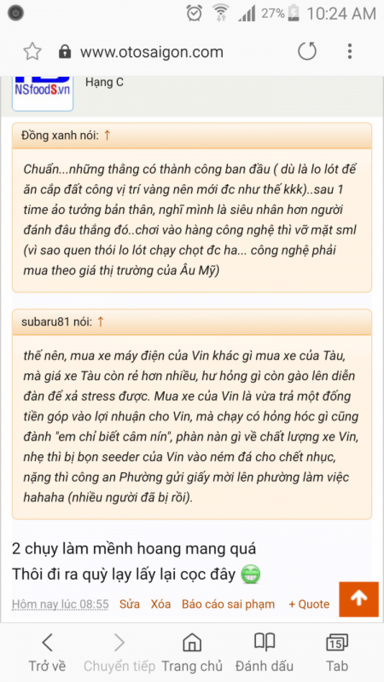 Yoni thông thái ơi, a Vova tăng giá bán xe Klara rồi