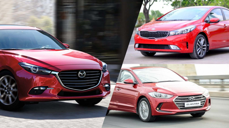 Bảng xếp hạng doanh số sedan hạng C tháng 11/2018: Mazda3 dẫn đầu theo sau là Kia Cerato