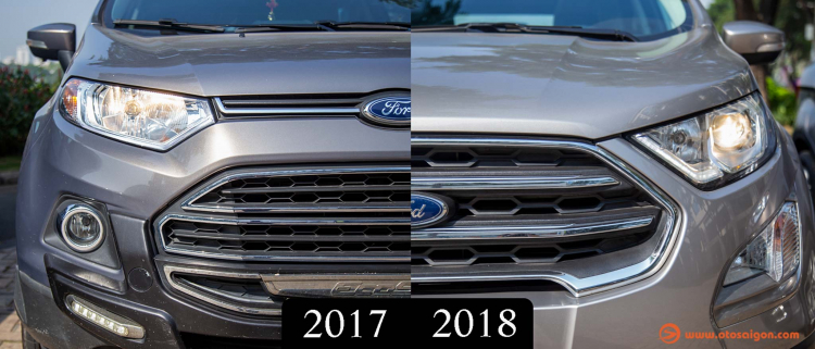 Ford EcoSport 2018: thay đổi toàn diện từ ngoại hình, công nghệ và động cơ