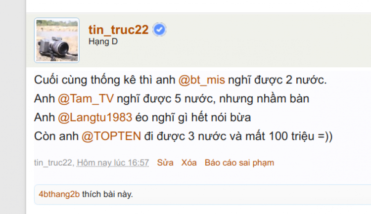 Đỏ đi trước có thắng nổi không mấy bác? Đỏ đi trước có thắng nổi không mấy bác?