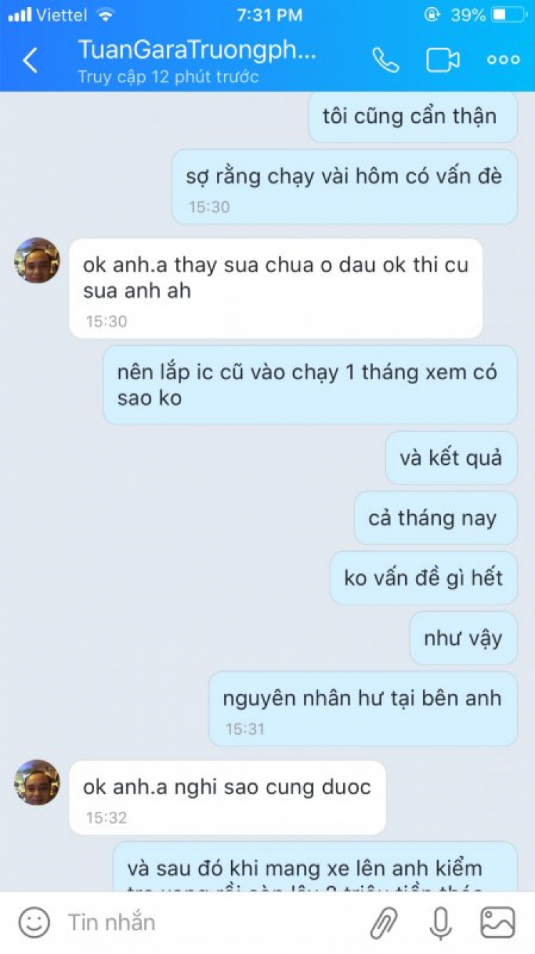 Cảnh báo gara đểu TRƯƠNG PHAN -Phan Văn Trị -Gò Vấp