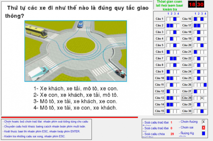 Nhường xe bên phải.