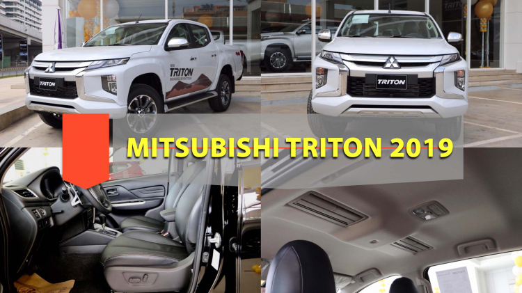 Ảnh thực tế Mitsubishi Triton 2019; có cửa gió điều hòa trên trần cho hàng ghế phía sau