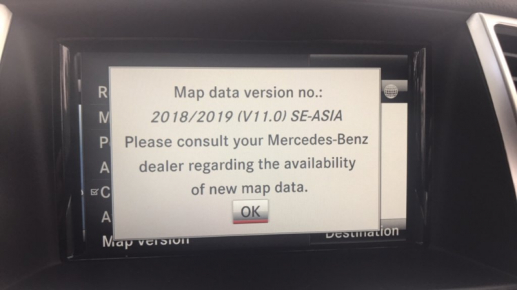 Cập nhật bản đồ Mercedes COMAND Online NTG 4.5