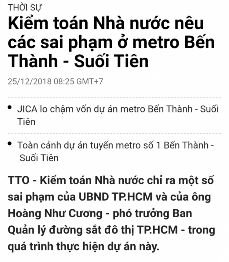 Ban Quản lý đường sắt đô thị TPHCM (ĐSĐT) đã có những sai sót và vi phạm rất nghiêm trọng