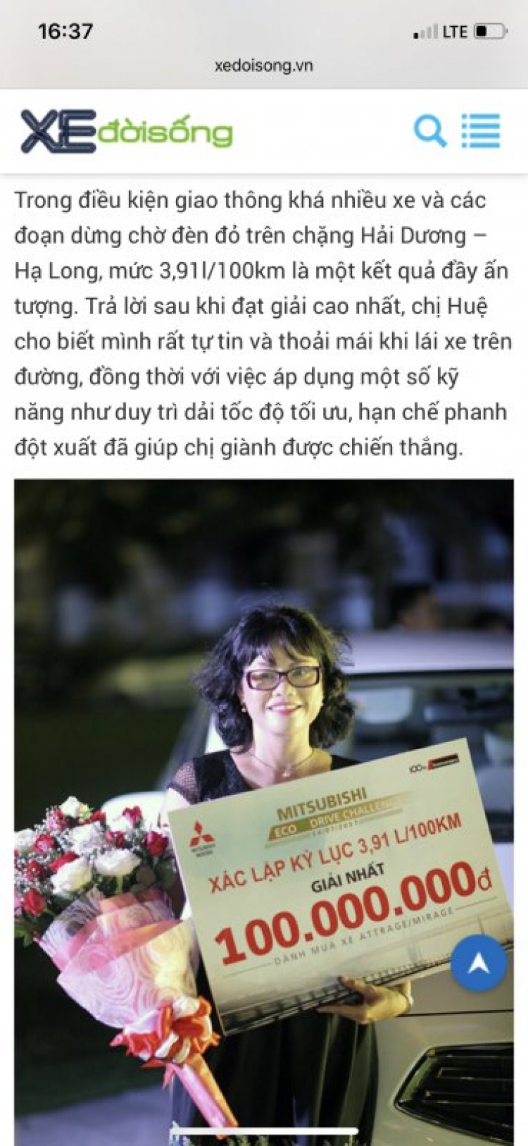 Xe các anh tốn bao nhiu lít xăng cho 100km