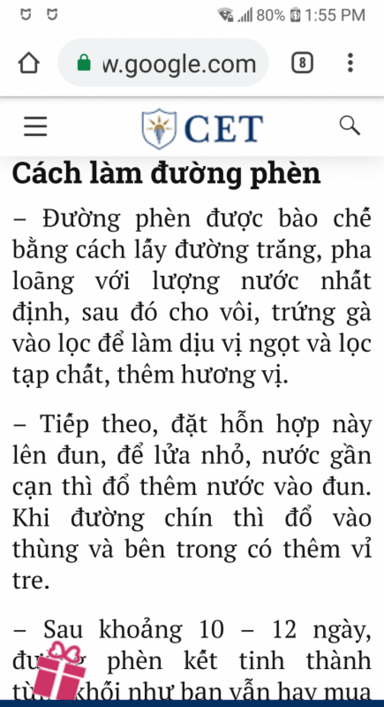 Đường trắng độc hại lắm hả mấy anh?