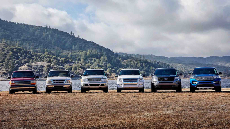 Khám phá 6 thế hệ của Ford Explorer