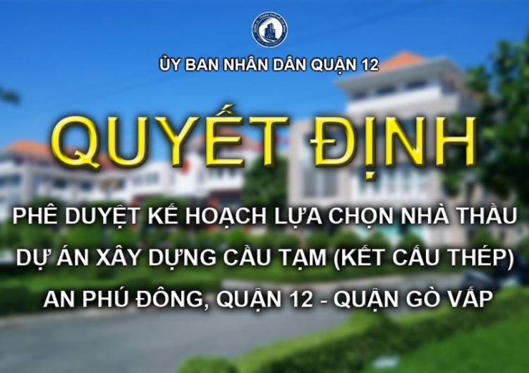 Cầu Vàm Thuật An Phú Đông Quận 12 bắc qua Phường 5 Gò Vấp đã thông xe 31/12/2020 đất An Phú Đông tăng nóng nhất Q.12