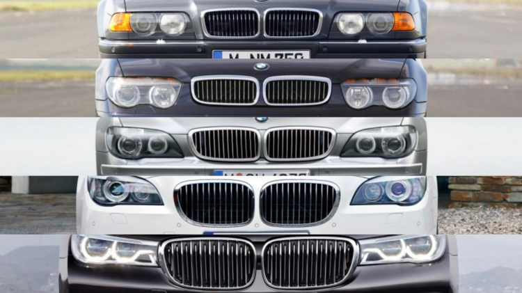 Nhìn lại các thế hệ BMW 7-Series: Thiết kế lưới tản nhiệt hình quả thận ngày càng to hơn Nhìn lại các thế hệ BMW 7-Series: Thiết kế lưới tản nhiệt hình quả thận ngày càng to hơn