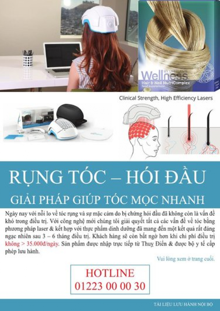 Điều trị rụng tóc - Hói đầu hiệu quả cao với chi phí thấp nè các bác.