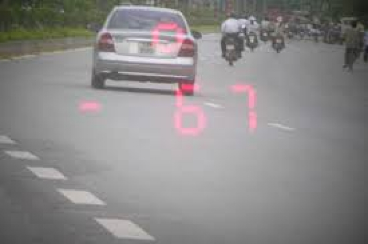 Hình ảnh vi phạm quá tốc độ