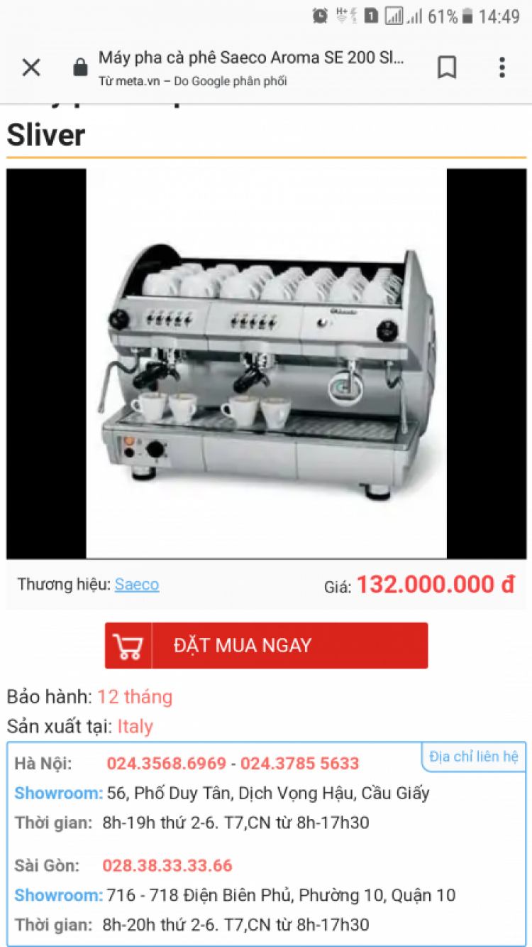 Máy pha cà phê