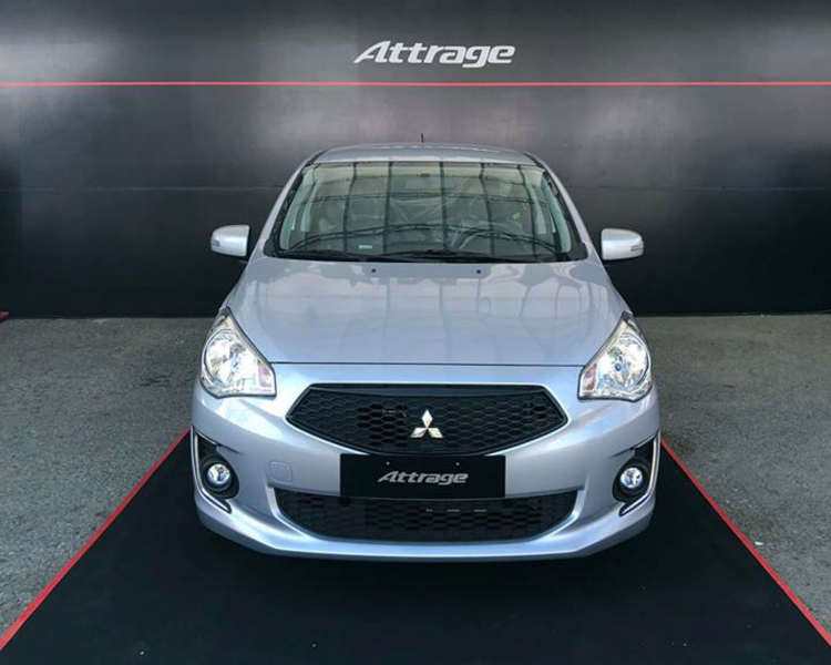Mitsubishi Attrage 2019 tại Việt Nam; mâm và lưới tản nhiệt sơn đen; giá chỉ từ 375 triệu đồng