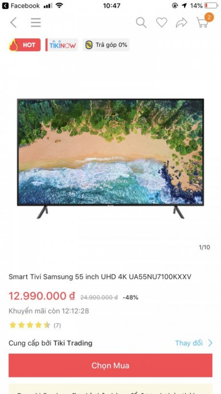 Tivi smart 50inch nào được?