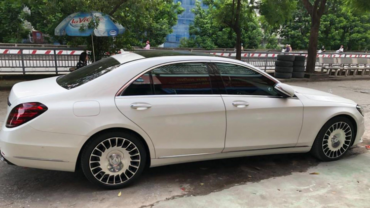 Mercedes-Benz S450L ‘’lên đời’’ mâm Maybach chơi Tết