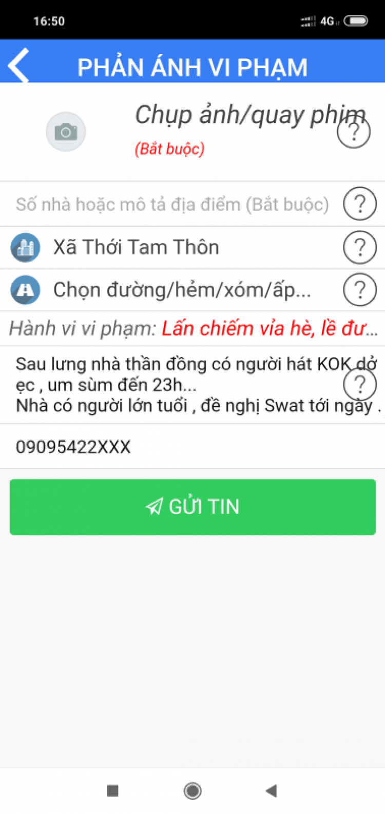 Hàng xóm 12h khuya vẫn hát Karaoke