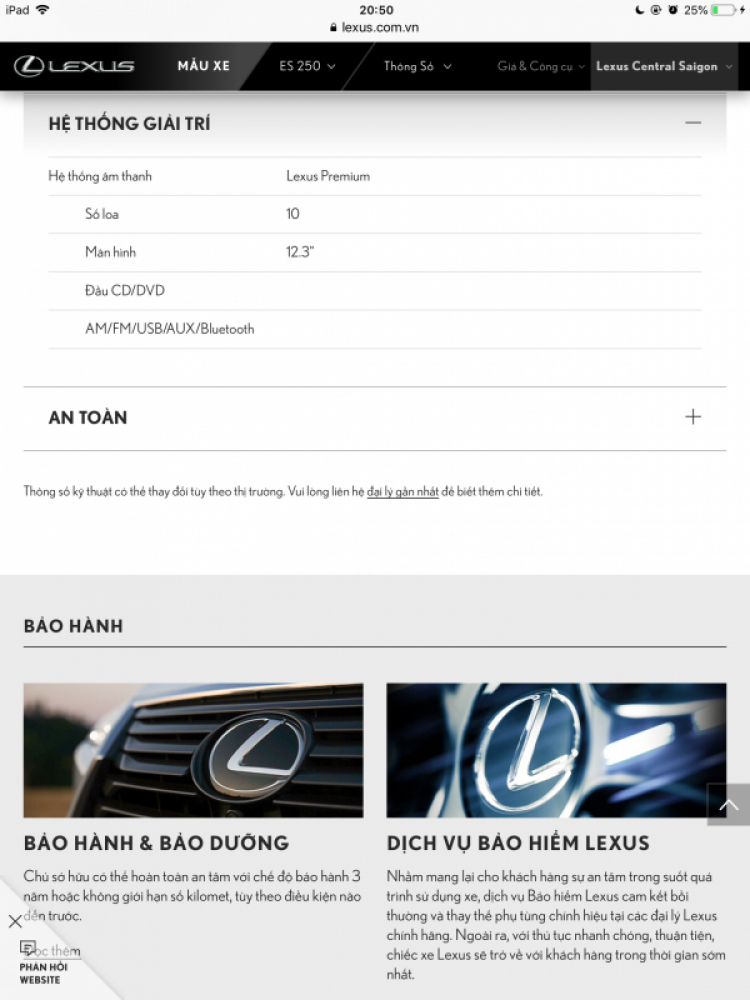 Lexus ES250 2019 chính thức xuất hiện tại Lexus Sài Gòn Lexus ES250 2019 chính thức xuất hiện tại Lexus Sài Gòn