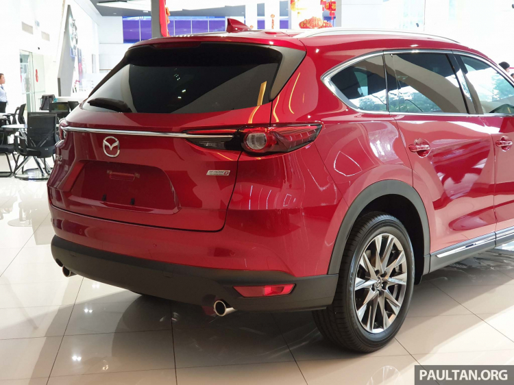 Mazda giới thiệu CX-8 tại Malaysia; 2 phiên bản động cơ xăng và dầu; bỏ ngỏ khả năng về Việt Nam