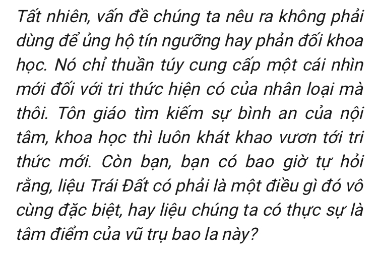 Trái đất quay quanh mặt trời hay mặt trời quay quanh trái đất